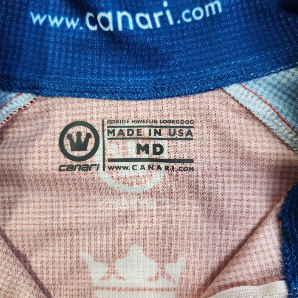 Canari SSD Club Cycling Jersey Mens Medium Red Short Sleeve Bohemian Brewery - Picture 2 of 5